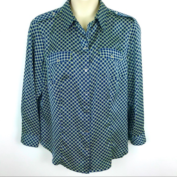 Jones New York Woman | Stretch Silky Blouse 2X - Picture 2 of 8